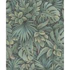 Levél mintázatú, zöld színű vlies tapéta - Botanic kollekció 33304