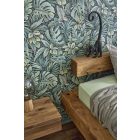 Levél mintázatú, zöld színű vlies tapéta - Botanic kollekció 33304