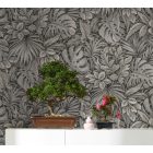 Levél mintázatú, zöld színű vlies tapéta - Botanic kollekció 33305