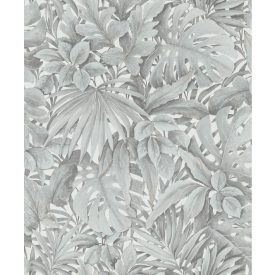   Levél mintázatú,drapp, fehér színű vlies tapéta - Botanic kollekció 33306