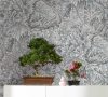 Levél mintázatú,drapp, fehér színű vlies tapéta - Botanic kollekció 33306