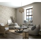 Levél mintázatú,drapp, bézs színű vlies tapéta - Botanic kollekció 33307