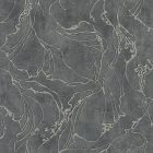 Fekete-ezüst színű beton mintázatú vlies-vinyl tapéta márvány törésekkel - City Glow kollekció 34257