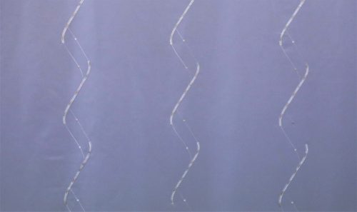 Pisa - fehér-multi ekrü függöny