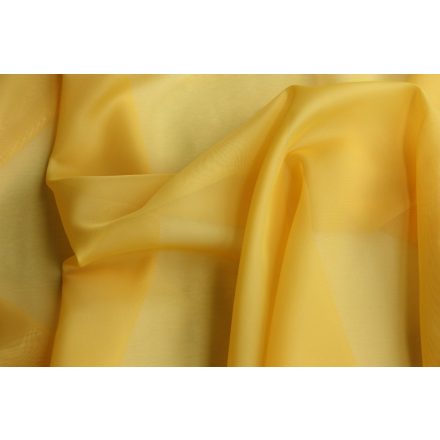 11101 - Egyszínű fényáteresztő arany színű voile függöny