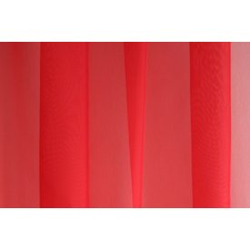   11101 - Egyszínű fényáteresztő piros színű voile függöny