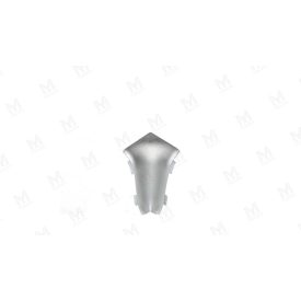   ASPRO 2015-54Z PADLÓSZEGÉLY BELSŐ SAROKELEM PVC, EZÜST SZÍNBEN